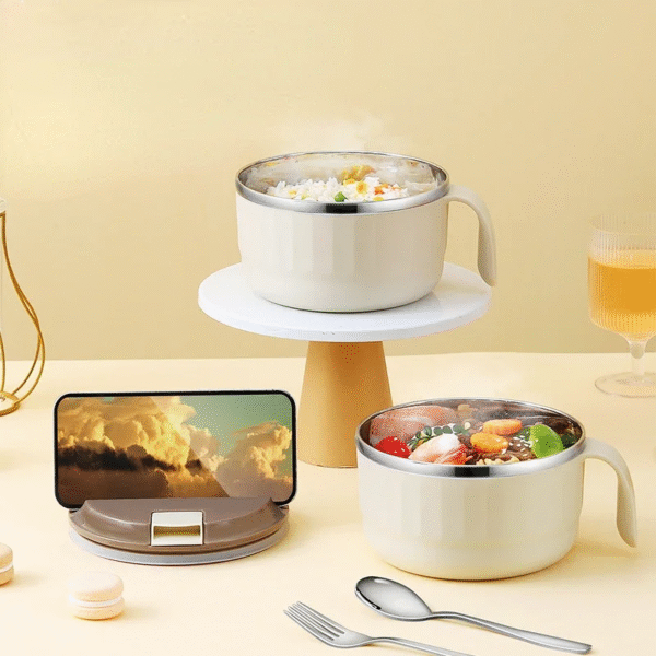 Double-Layer Anti-ScaldingInstant Noodle Bowl